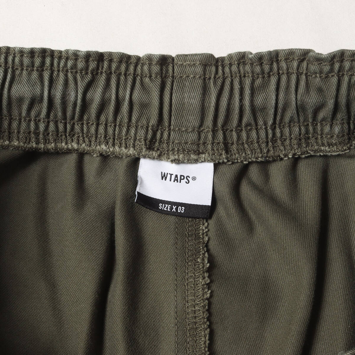 WTAPS ダブルタップス パンツ オリーブドラブ サイズ:L | 21AW コットンツイル ワイド イージー パンツ (SEAGULL 03 / TROUSERS)_画像3