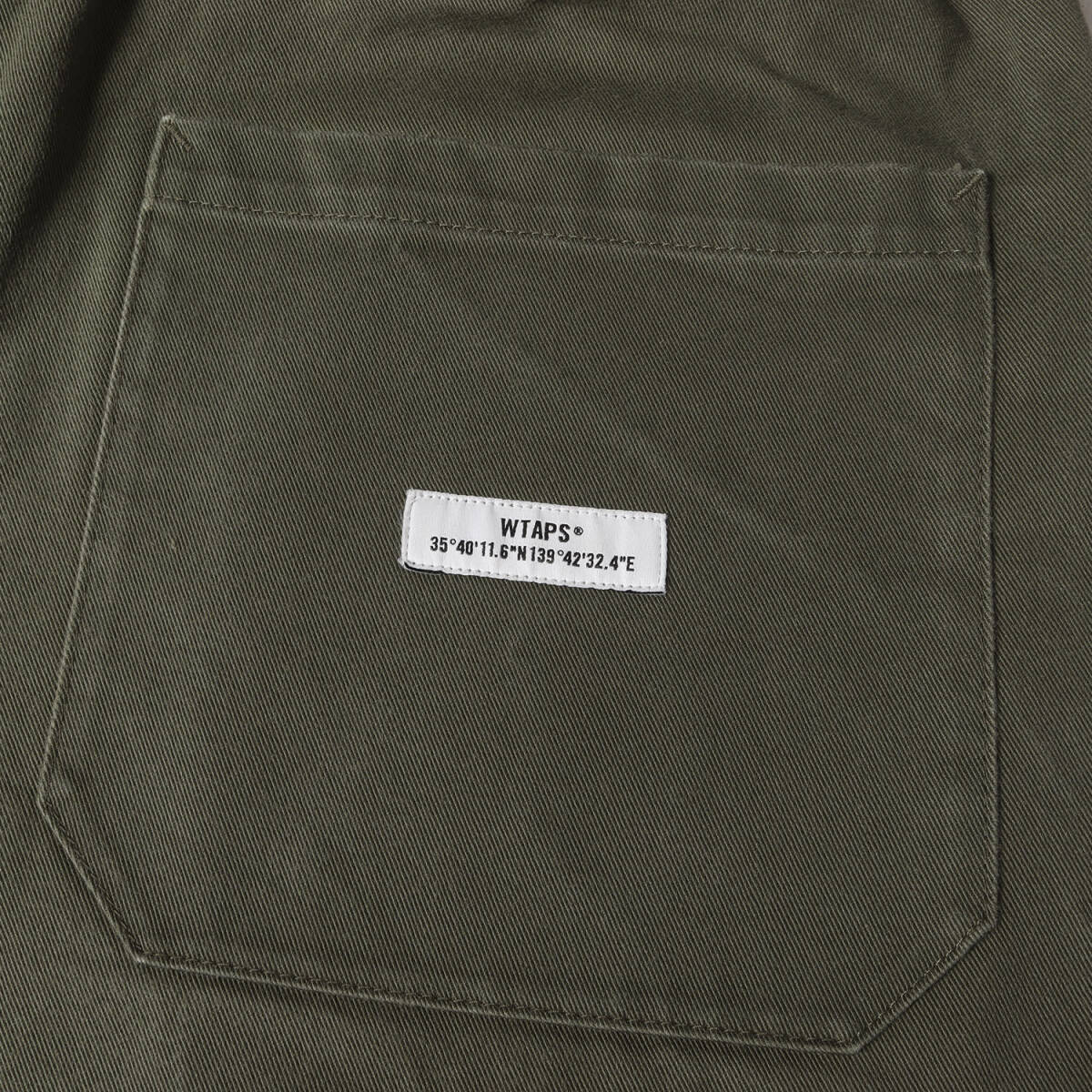 WTAPS ダブルタップス パンツ オリーブドラブ サイズ:L | 21AW コットンツイル ワイド イージー パンツ (SEAGULL 03 / TROUSERS)_画像5