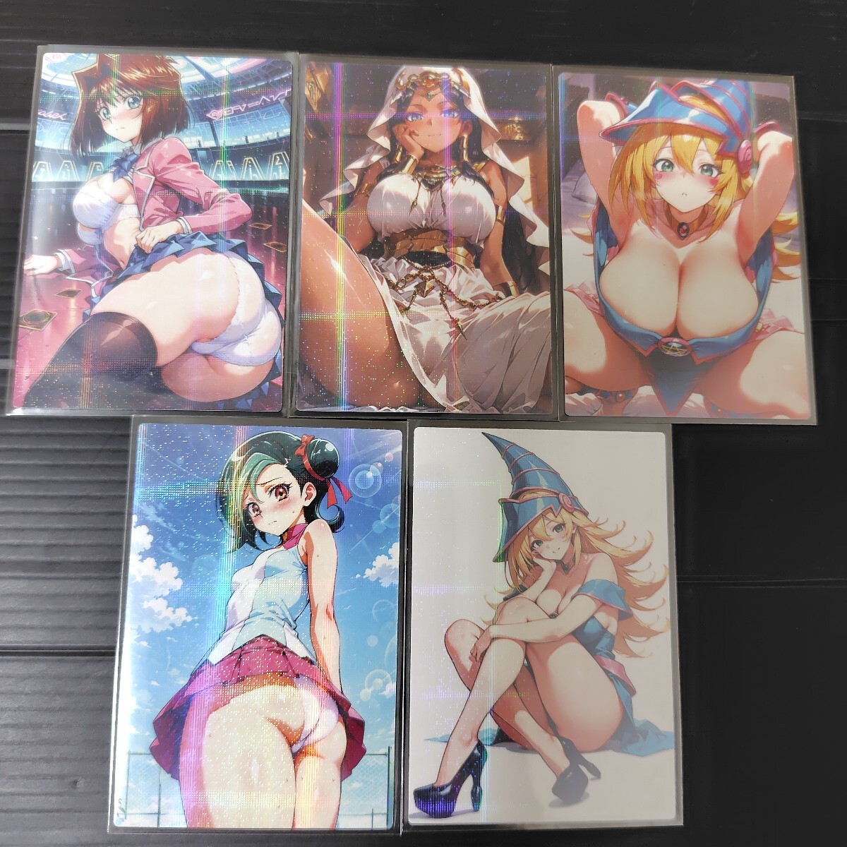 [ дешевый старт ] защитная плёнка есть ACG прекрасный девушка Yugioh kila карта 5 шт. комплект ① за границей товар 