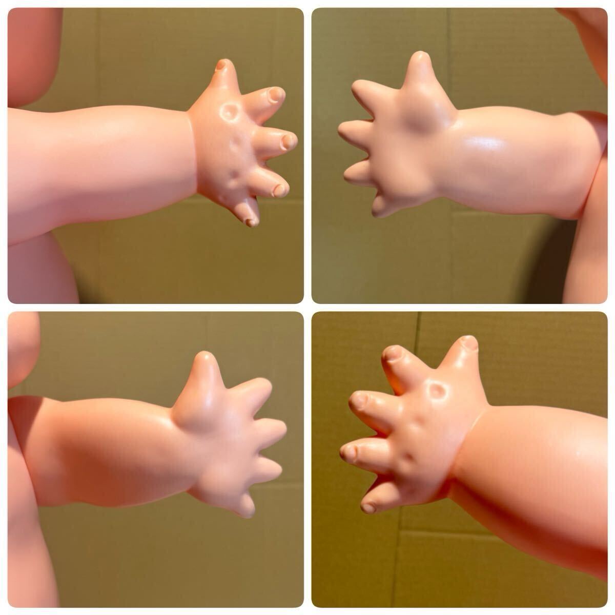 身長約50cm 特大キューピー ソフビ 白い羽付き 手足可動 人形 フィギュア 巨大 レトロ キューピー ソフビ人形_画像7