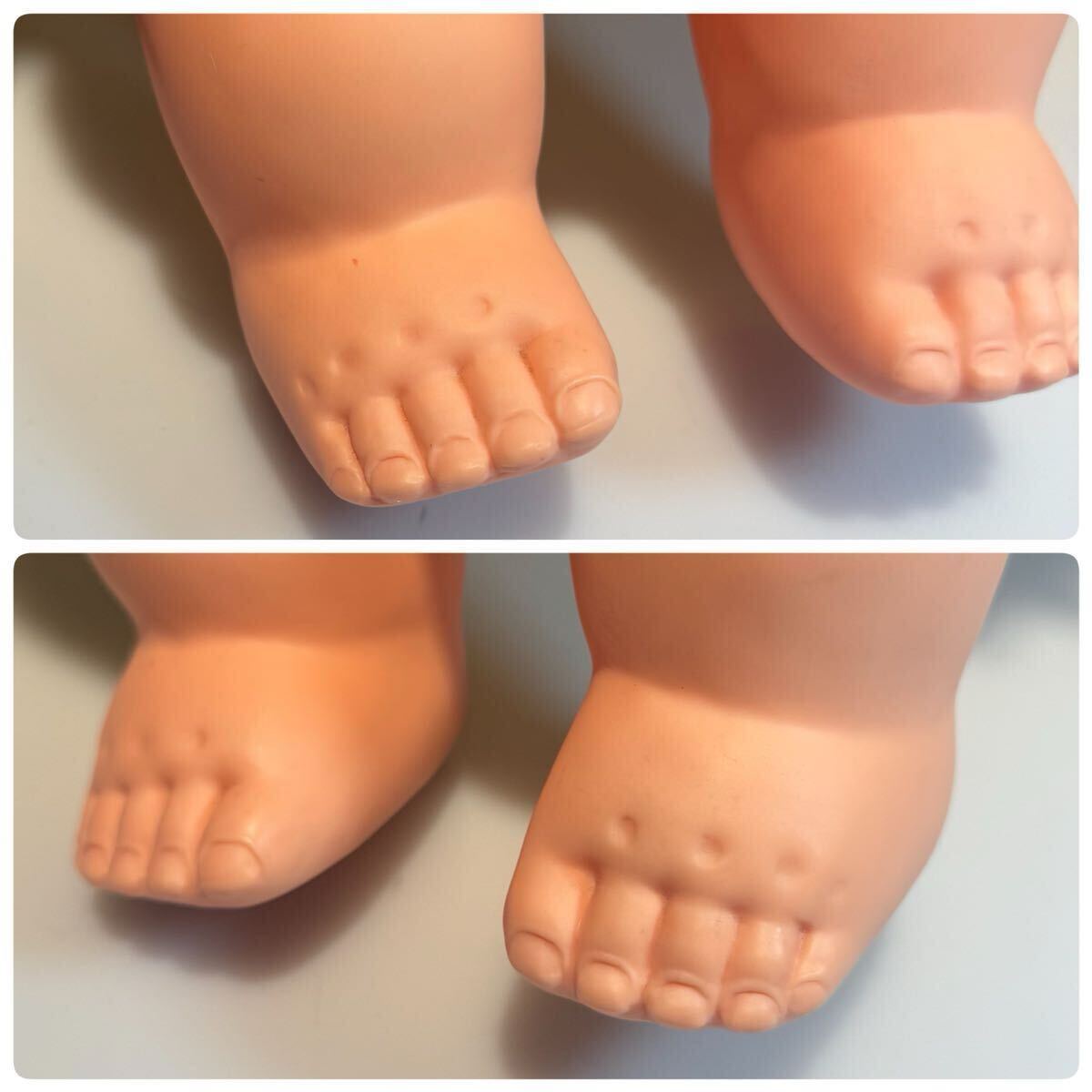 身長約50cm 特大キューピー ソフビ 白い羽付き 手足可動 人形 フィギュア 巨大 レトロ キューピー ソフビ人形_画像9