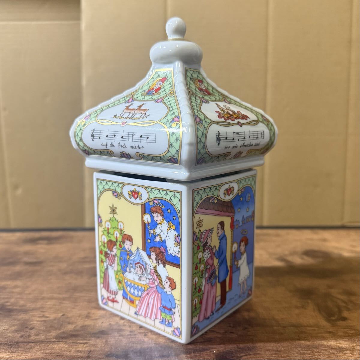 フッチェンロイター　HUTSCHENREUTHER クリスマスオルゴール 2003年限定モデル アンティーク オルゴール 陶器_画像3