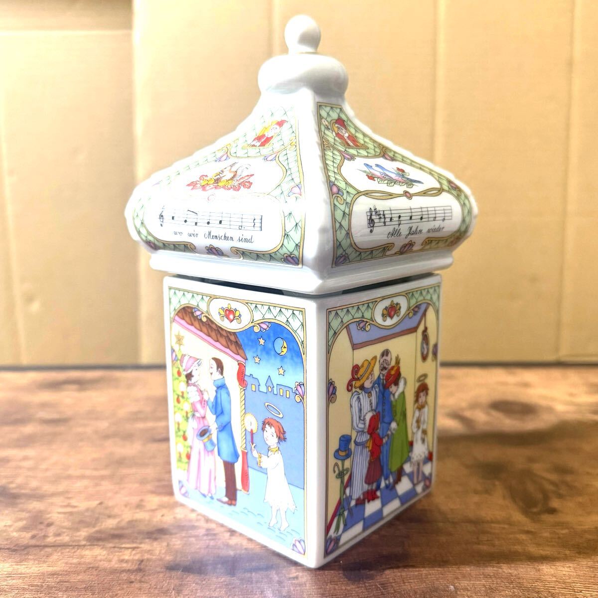 フッチェンロイター　HUTSCHENREUTHER クリスマスオルゴール 2003年限定モデル アンティーク オルゴール 陶器_画像4