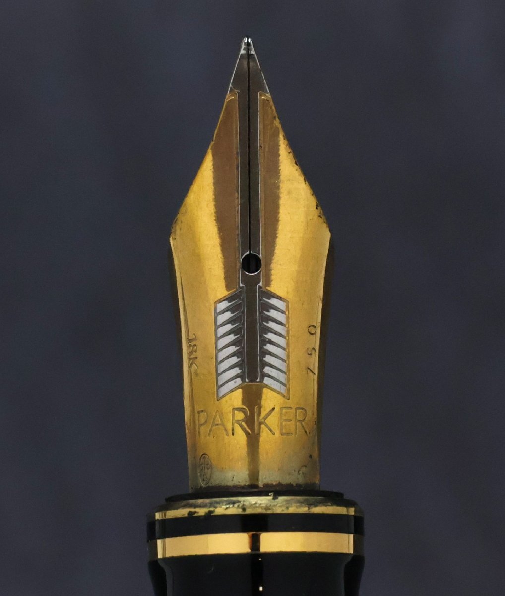 パーカー PARKER デュオフォールド ペン先18K 万年筆1点 ※筆記未確認 ◆おたからや【J-PE00706】_画像5