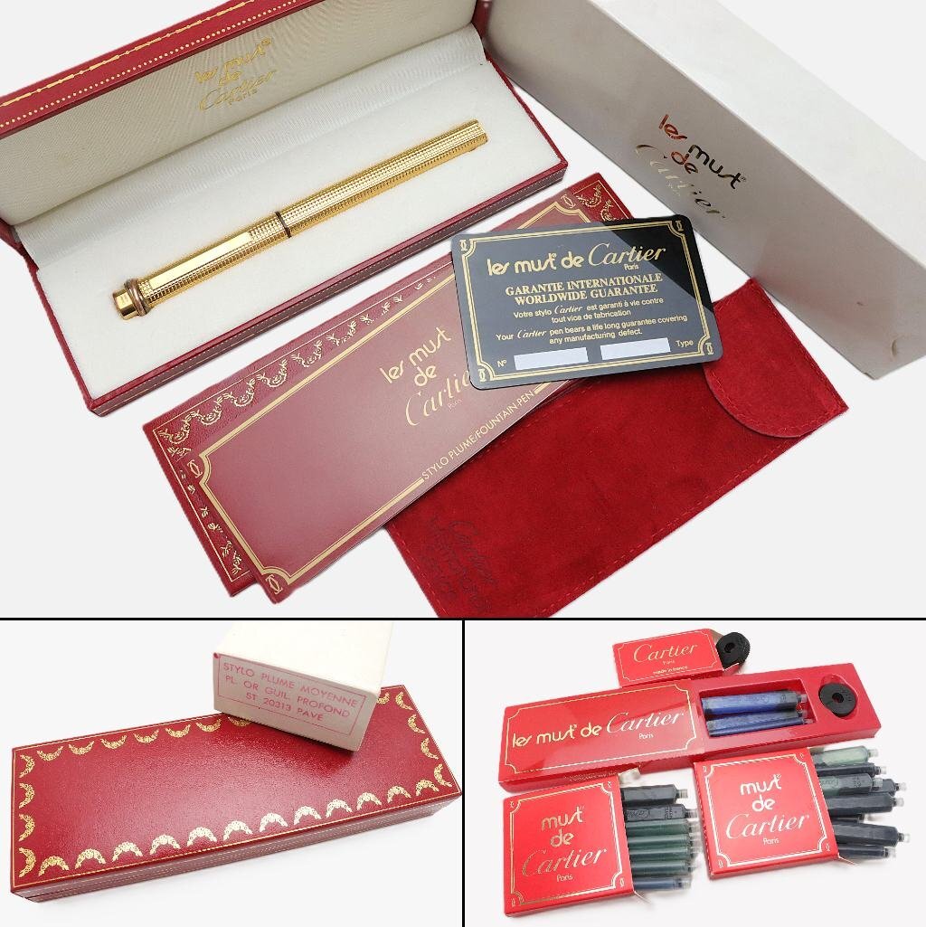 カルティエ Cartier 万年筆1点 ペン先刻印なし トリニティ ※筆記未確認 ◆おたからや【Y-PE02514】_画像2