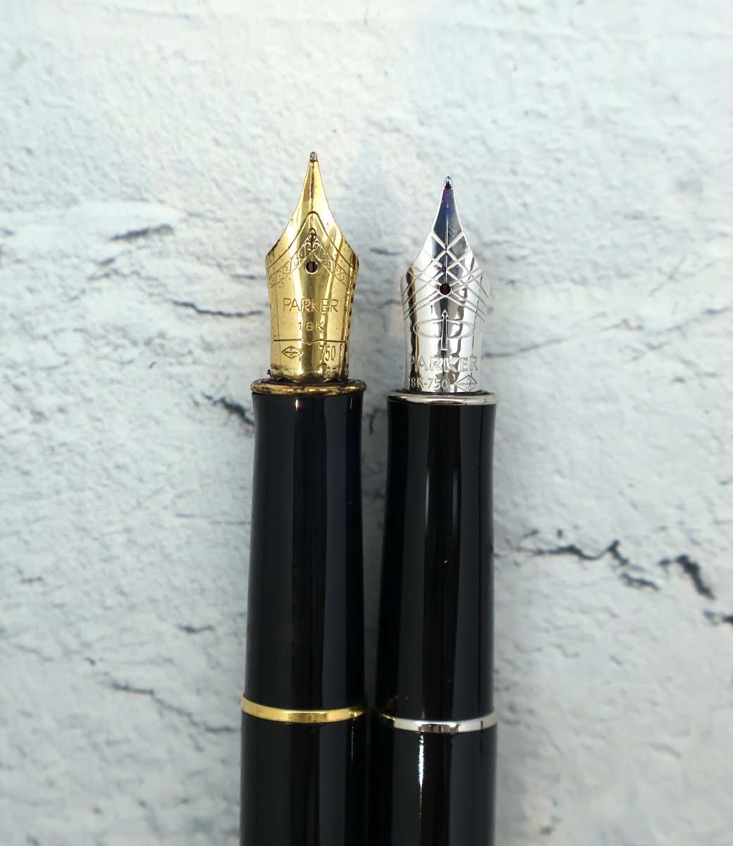 パーカー PARKER 万年筆2点 ペン先18K ソネット ※筆記未確認 ◆おたからや【H-PE02596】_画像3