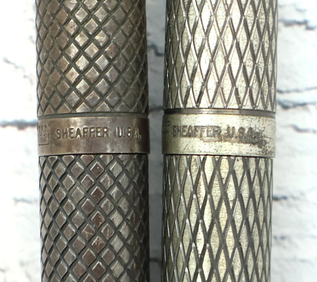 シェーファー SHEAFFER 万年筆2点 ペン先14K スターリングシルバー刻印 ※筆記未確認 ◆おたからや【H-PE02577】_画像8
