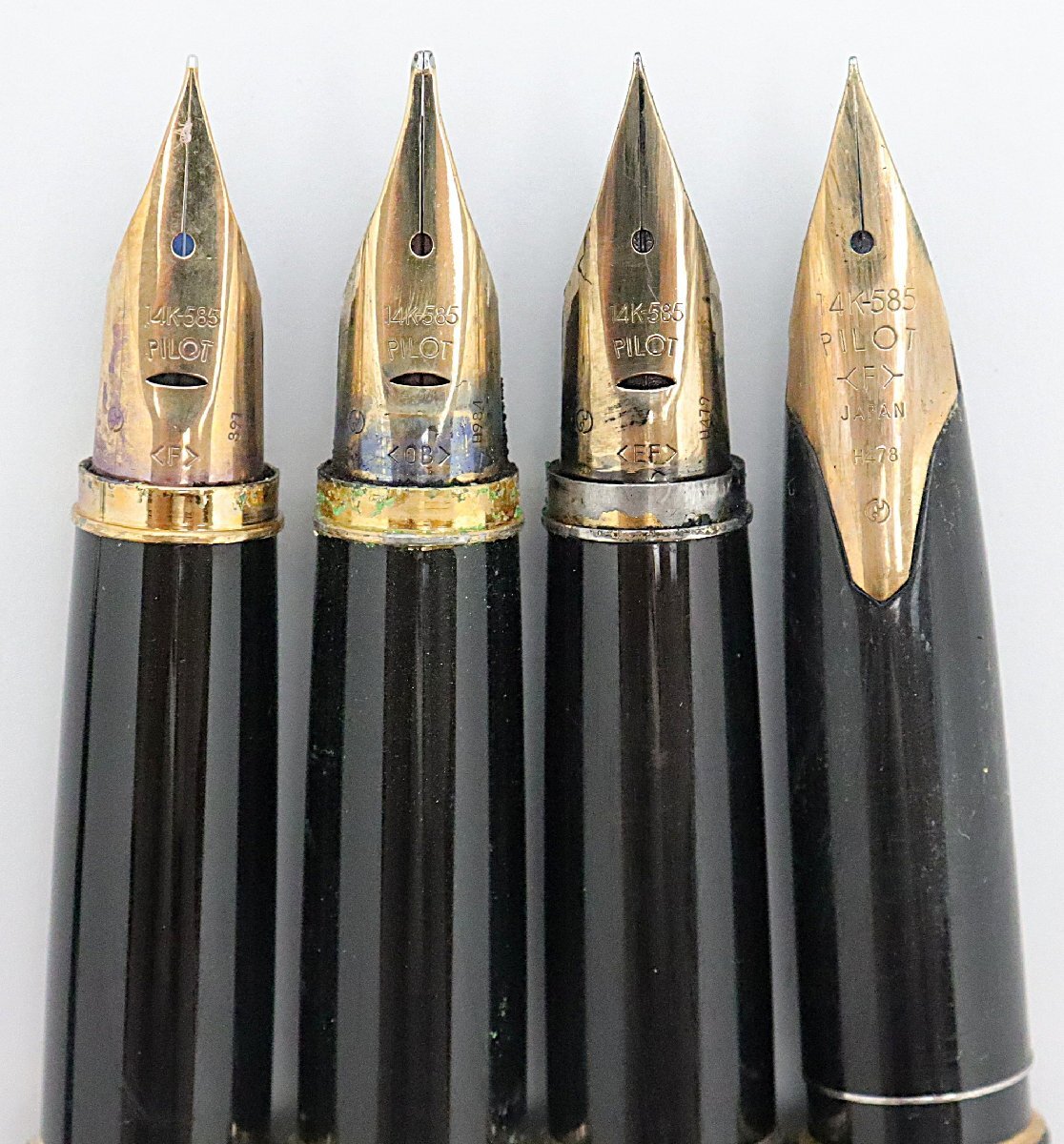 パイロット PILOT 万年筆8点 ペン先14K カスタム/エリート 1点軸に印字あり ※筆記未確認 ◆おたからや【Y-PE03187】_画像10