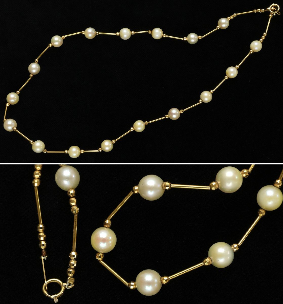 おたからや◆K18/750刻印ジュエリー 6点《約37.6g ホルダー含》真珠ネックレス等 ※1点ピンブローチ,シードパール1ヶ取れ【B-YA02357】_画像4