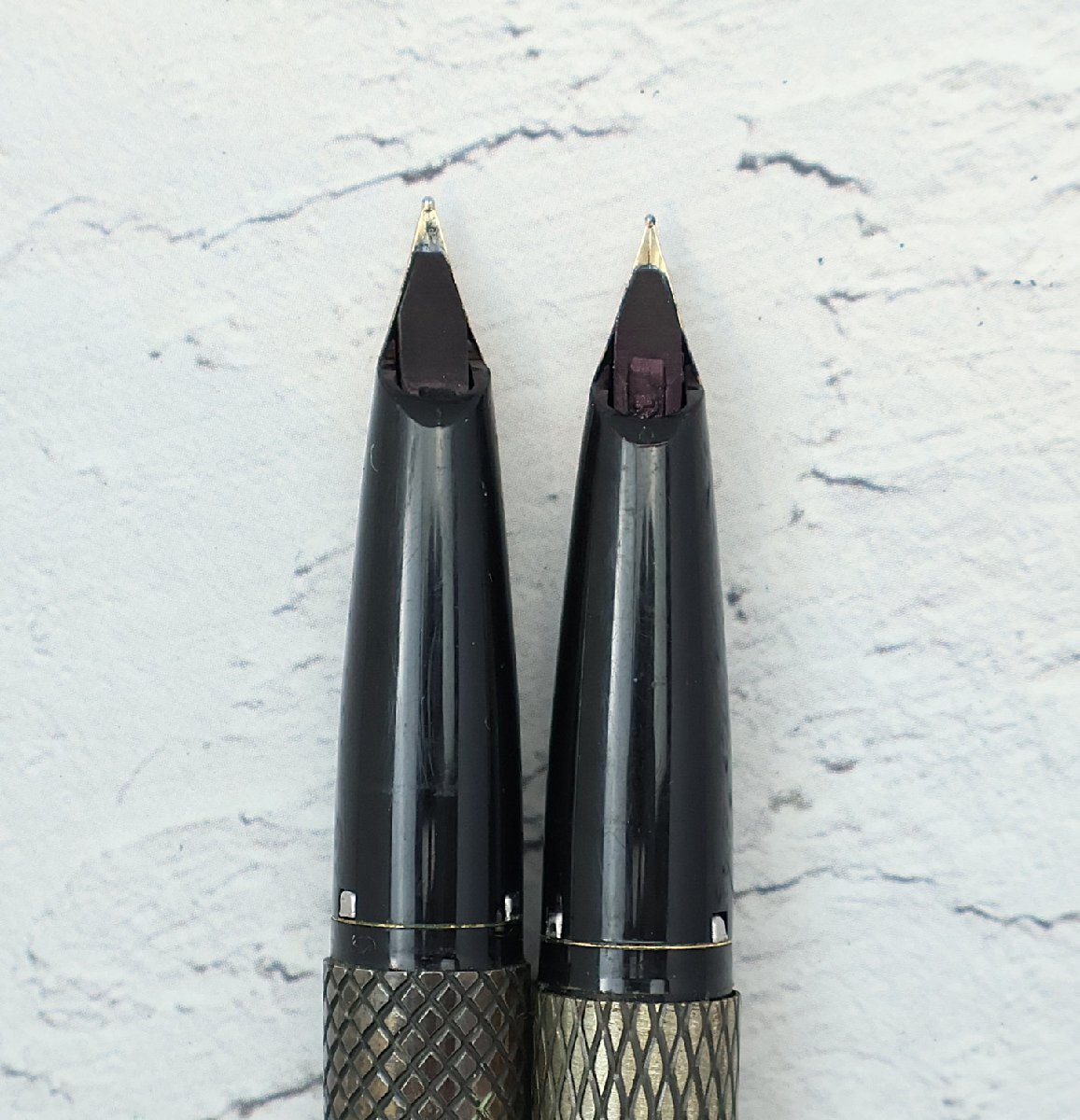 シェーファー SHEAFFER 万年筆2点 ペン先14K スターリングシルバー刻印 ※筆記未確認 ◆おたからや【H-PE02577】_画像6