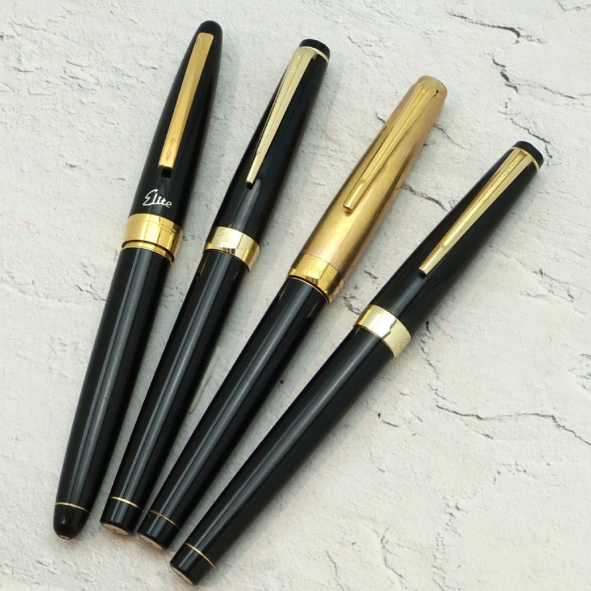 パイロット PILOT 万年筆4点 エリート ペン先18K ※筆記未確認 ◆おたからや【H-PE00726】_画像1