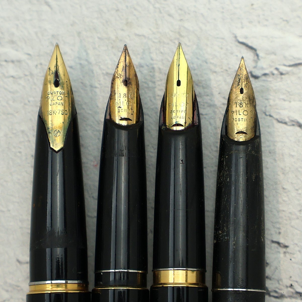 パイロット PILOT 万年筆4点 エリート ペン先18K ※筆記未確認 ◆おたからや【H-PE00726】_画像3