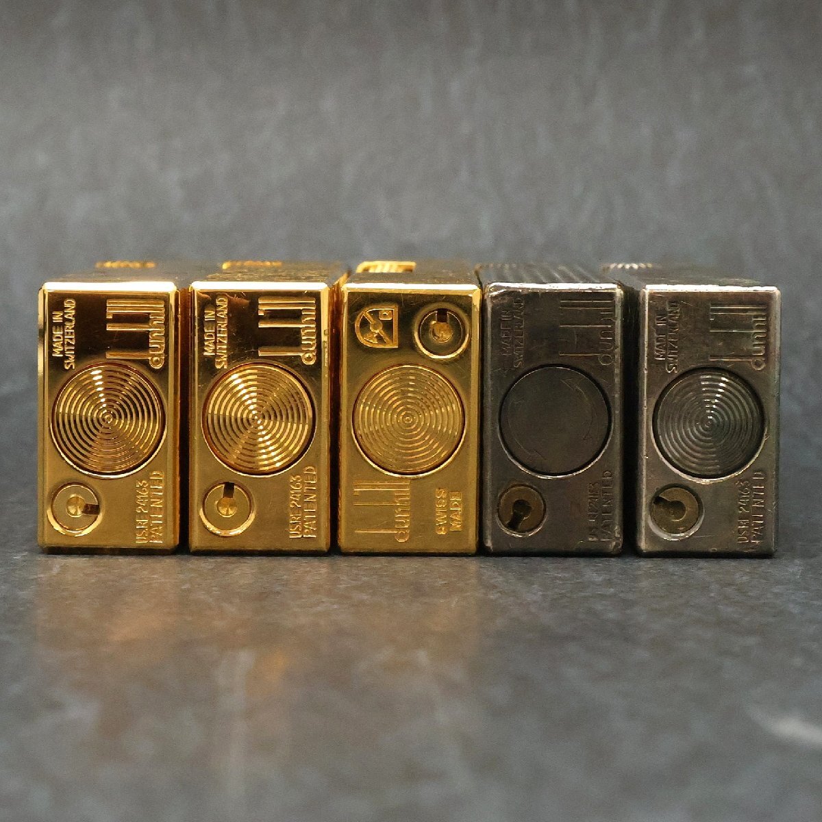 Dunhill ダンヒル ライター5点 ゴールド シルバー 石割れ有 ジャンク※火花未確認◆おたからや【S-LI02954】_画像6