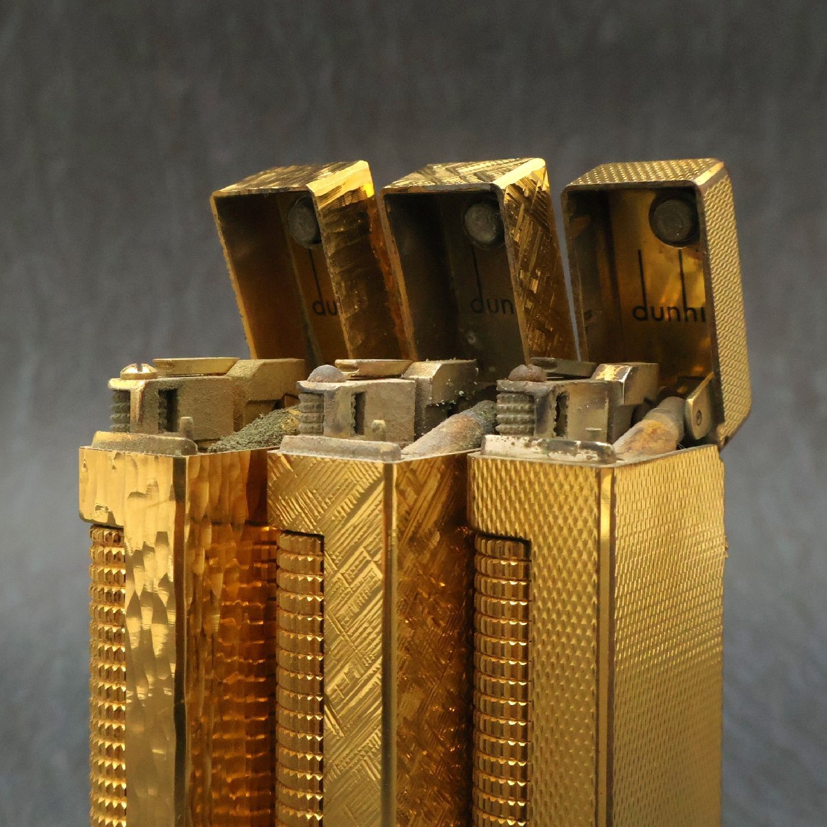 ダンヒル(dunhill)ライター3点 ゴールド 内1点シール付き ※火花未確認◆おたからや【S-LI02950】_画像4