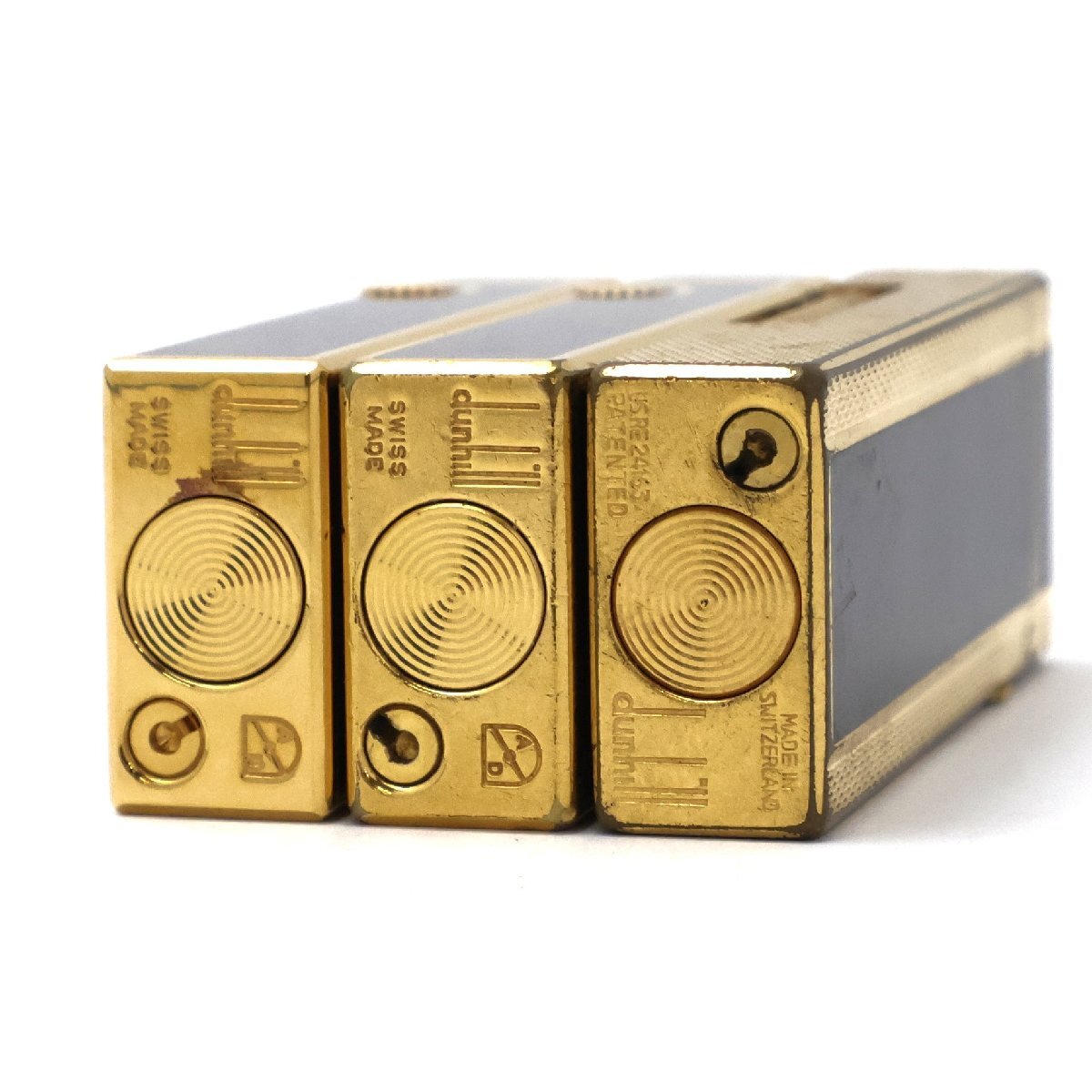 Dunhill ダンヒル ライター3点 ブラックラッカー 内1点ガス漏れ含む ジャンク※火花未確認 ◆おたからや 【S-LI02573】_画像6