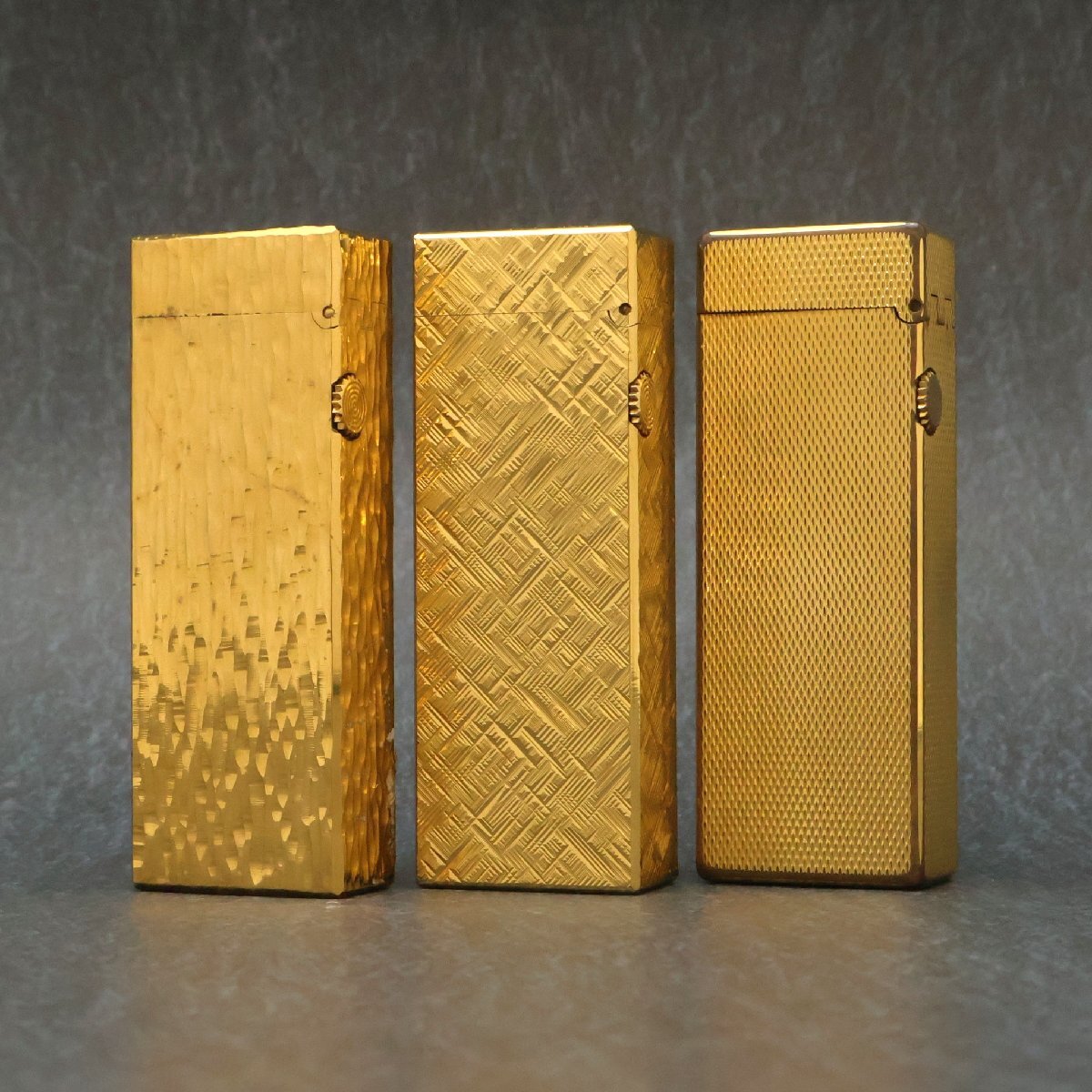 ダンヒル(dunhill)ライター3点 ゴールド 内1点シール付き ※火花未確認◆おたからや【S-LI02950】_画像2