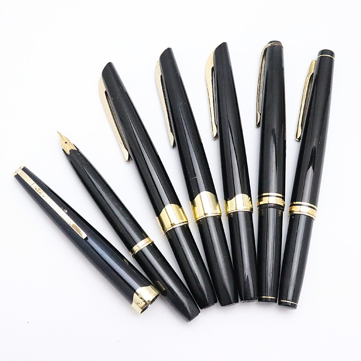 プラチナ PLATINUM 万年筆6点 ペン先18K ネーム入り含む ※筆記未確認 ◆おたからや【Y-PE02618】_画像1