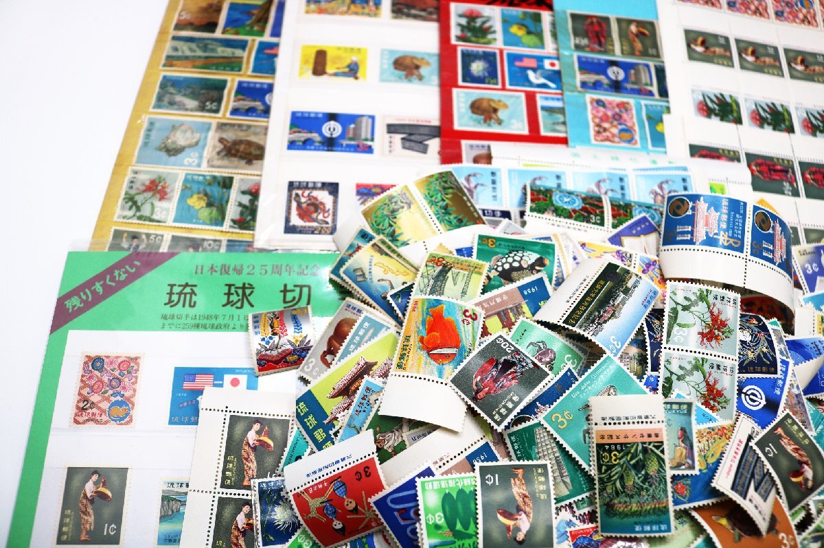 琉球切手 未使用 おまとめ1000枚(バラとシート) 年賀切手 ウサギ 1963年 他◆おたからや【D-C00090】_画像5