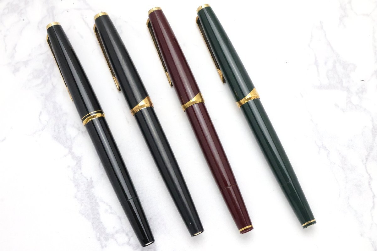 モンブラン MontBlanc 万年筆 4点 750 121×3/221×1 1点下部ロゴ無し 2点割れ有り ジャンク品 ※筆記未確認◆おたからや【B-PE02916】_画像2