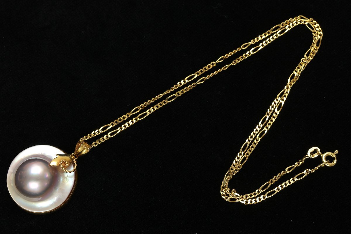 おたからや◆K18/750刻印ジュエリー 6点《約37.6g ホルダー含》真珠ネックレス等 ※1点ピンブローチ,シードパール1ヶ取れ【B-YA02357】_画像2