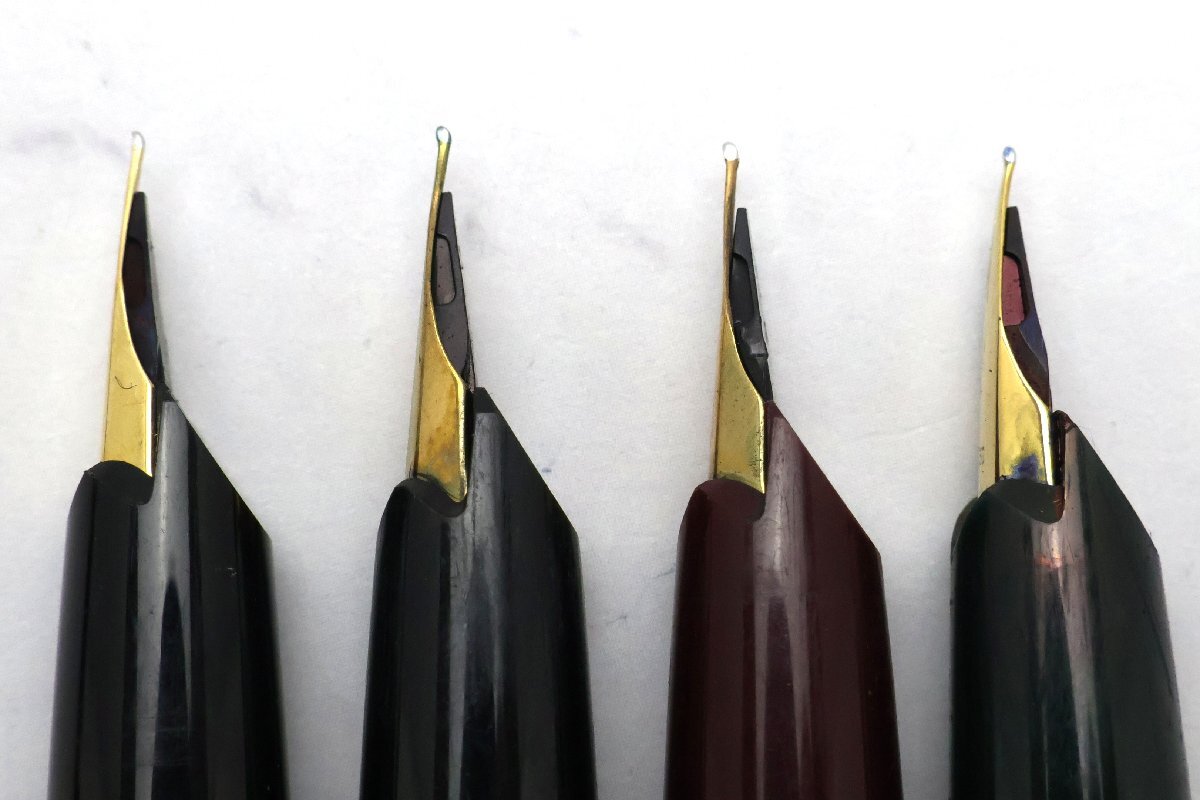 モンブラン MontBlanc 万年筆 4点 750 121×3/221×1 1点下部ロゴ無し 2点割れ有り ジャンク品 ※筆記未確認◆おたからや【B-PE02916】_画像7