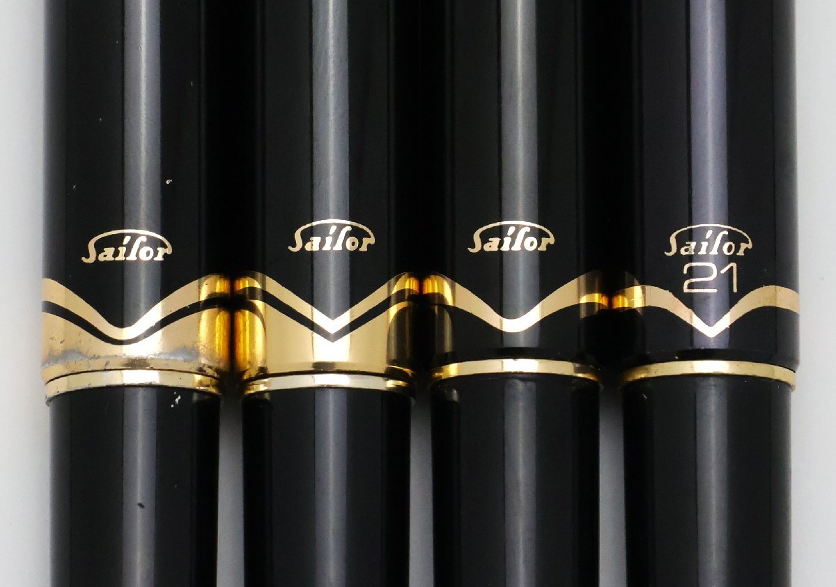セーラー SAILOR☆ジャンク品 万年筆 18K 計4点(内1点 キャップ違いあり) ※筆記未確認 ◆おたからや【J-PE03094】_画像5