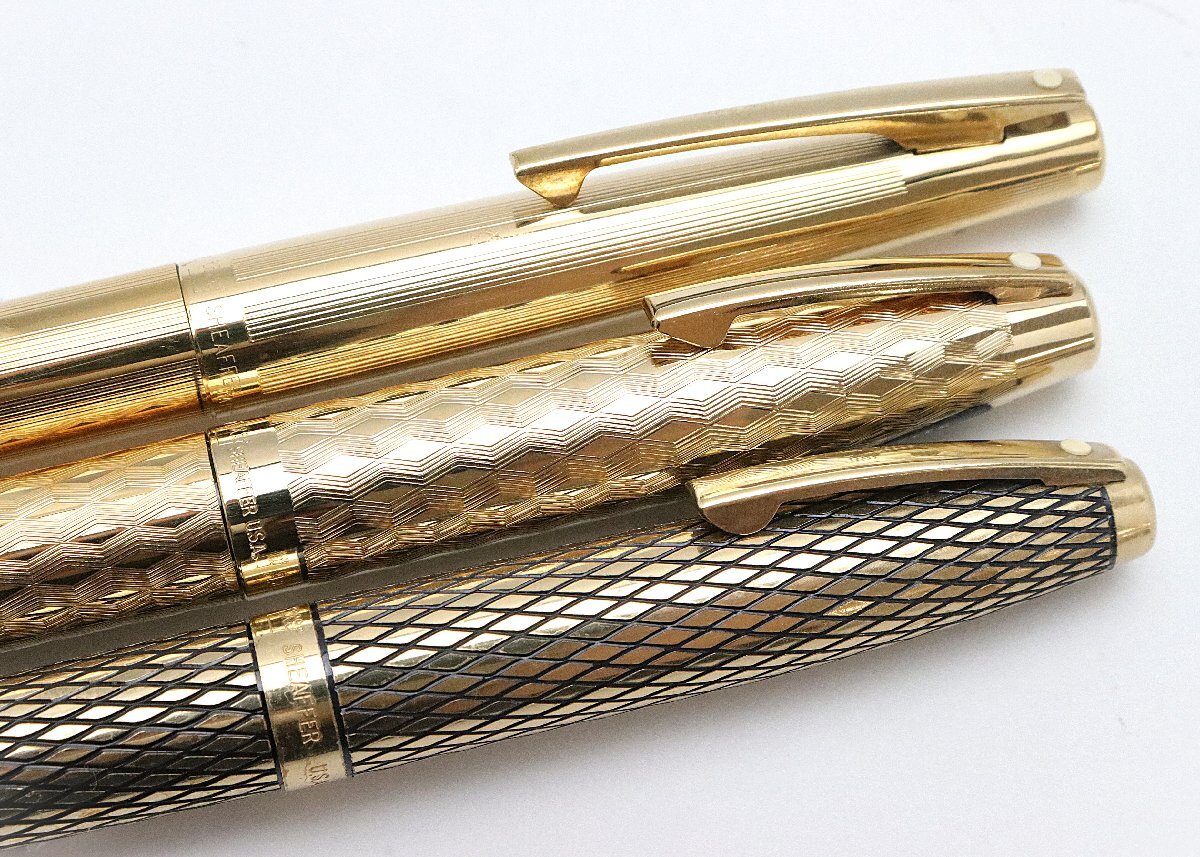 シェーファー SHEAFFER 万年筆3点 ペン先14K ※筆記未確認 ◆おたからや【Y-PE02580】_画像3