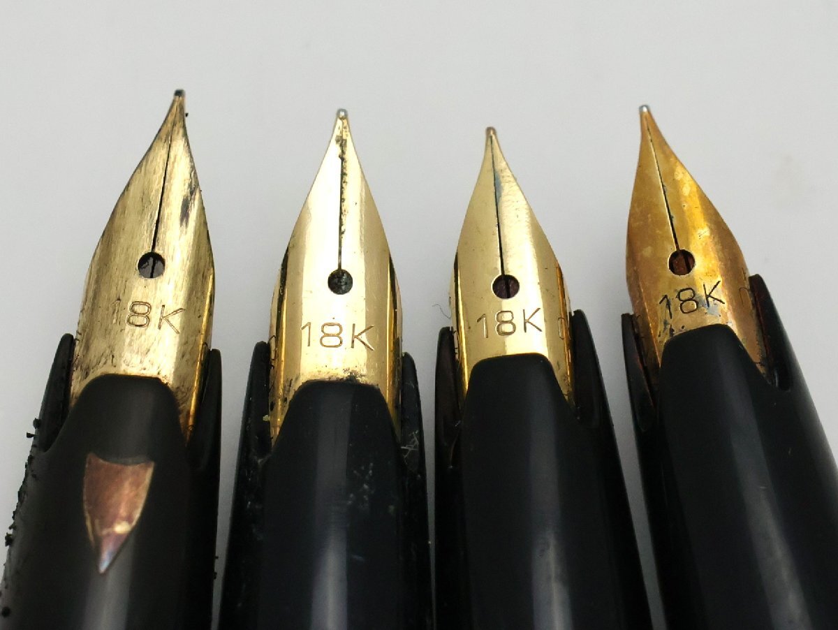 セーラー SAILOR☆ジャンク品 万年筆 18K 計4点(内1点 キャップ違いあり) ※筆記未確認 ◆おたからや【J-PE03094】_画像6