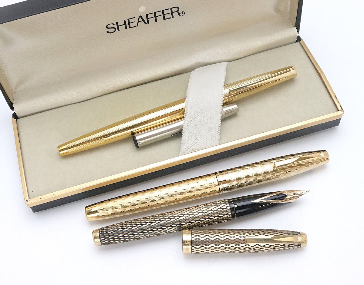 シェーファー SHEAFFER 万年筆3点 ペン先14K ※筆記未確認 ◆おたからや【Y-PE02580】_画像1