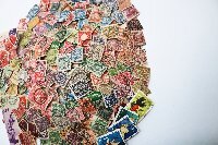 プレミア切手 印済み(使用済) バラ切手 1000枚 精銅/SL戦勝/大正毛紙(神功皇后)/新大正毛紙/新小判/中国切手など◆おたからや【D-C08420】_画像4