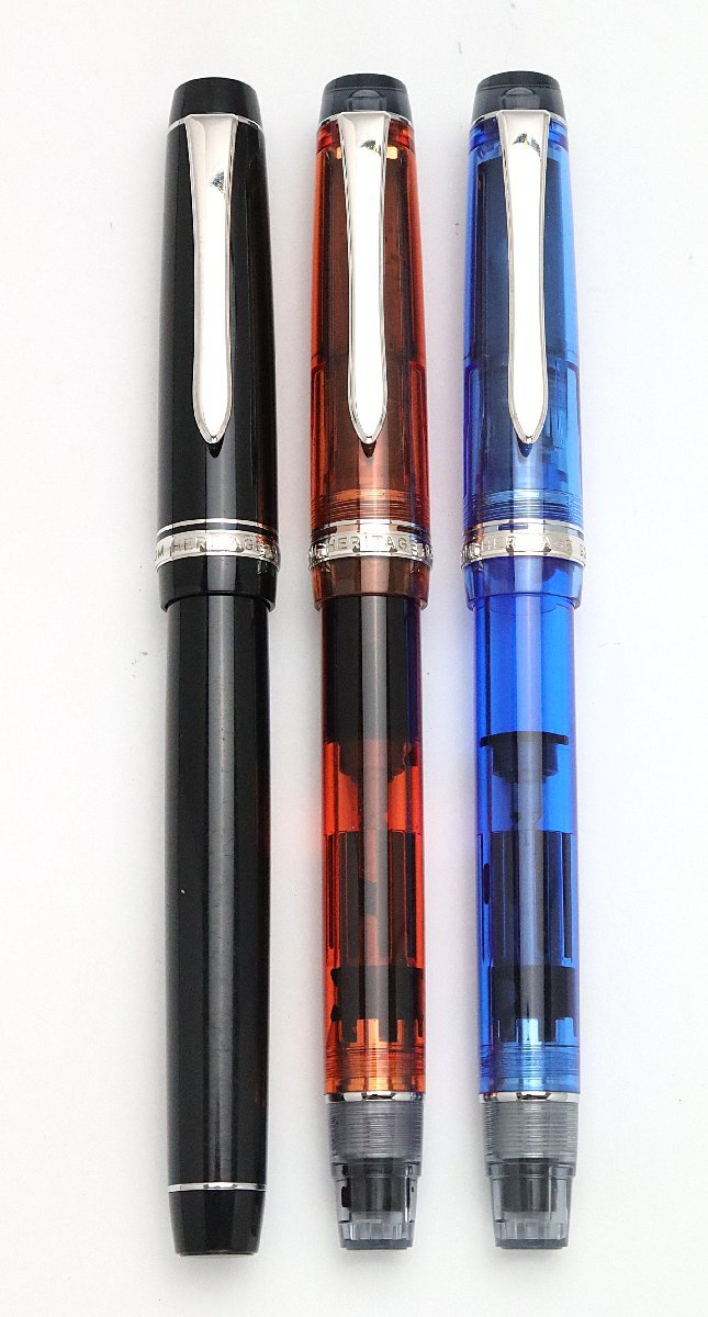 パイロット PILOT 万年筆3点 ペン先14K カスタムヘリテイジ91/92 ※筆記未確認 ◆おたからや【Y-PE03183】_画像2