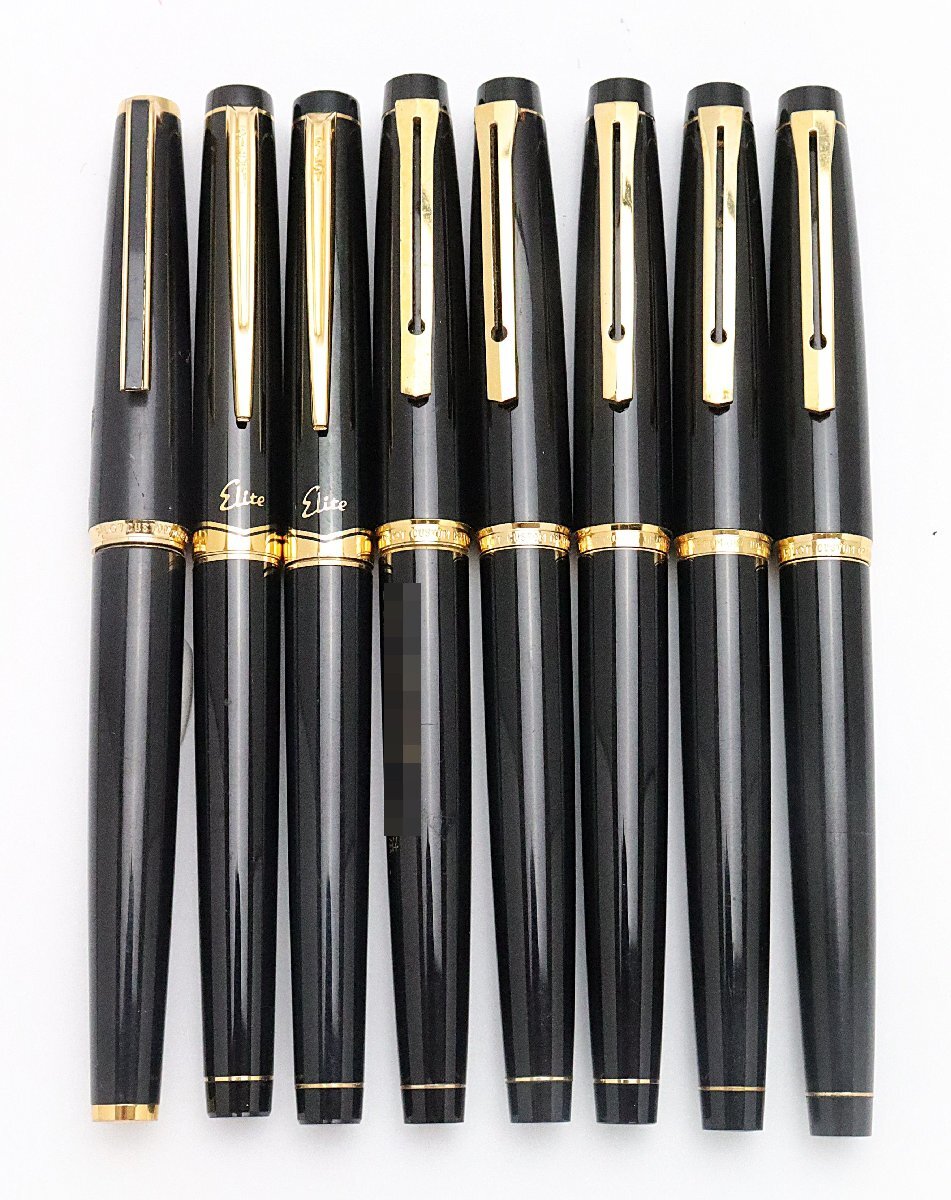 パイロット PILOT 万年筆8点 ペン先14K カスタム/エリート 1点軸に印字あり ※筆記未確認 ◆おたからや【Y-PE03187】_画像2
