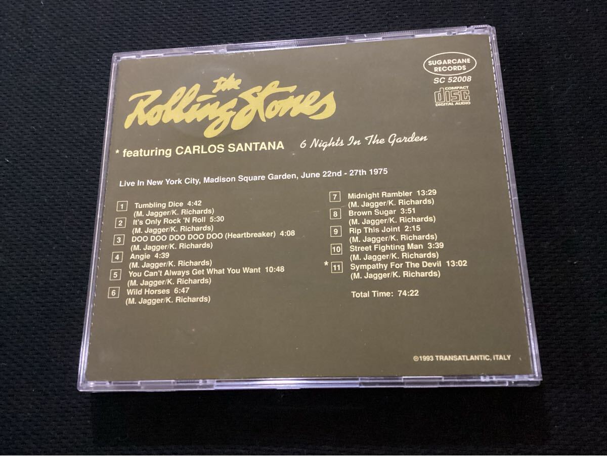 THE ROLLING STONES / featuring CARLOS SANTANA 6 Nights In The Garden_画像2