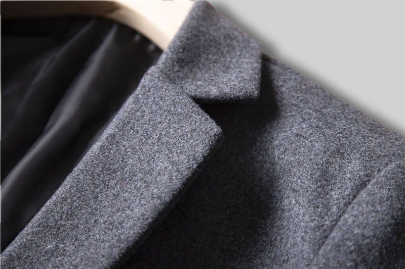 新品 DCKMANY ウールスーツ テーラードジャケット 毛織 メンズ スーツジャケット アウター 秋冬 厚手 紳士 ビジネス ブレザー 灰 T5136-4XL_画像3