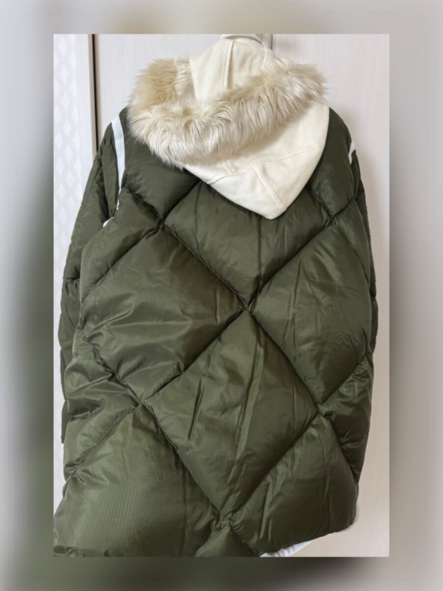 sacai サカイ コレクション クリーニング済 レア人気ダウン コート ユニセックス着用 _画像6