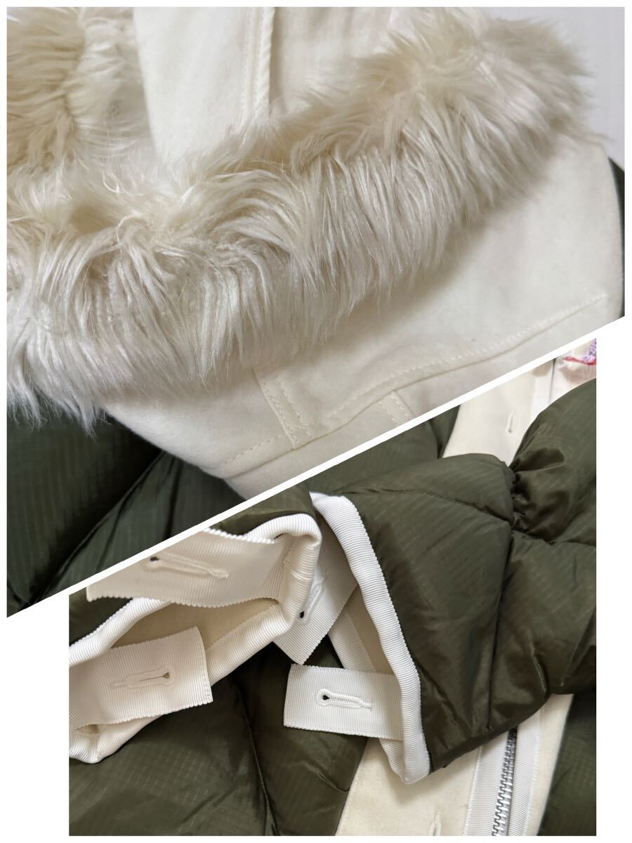 sacai サカイ コレクション クリーニング済 レア人気ダウン コート ユニセックス着用 _画像7