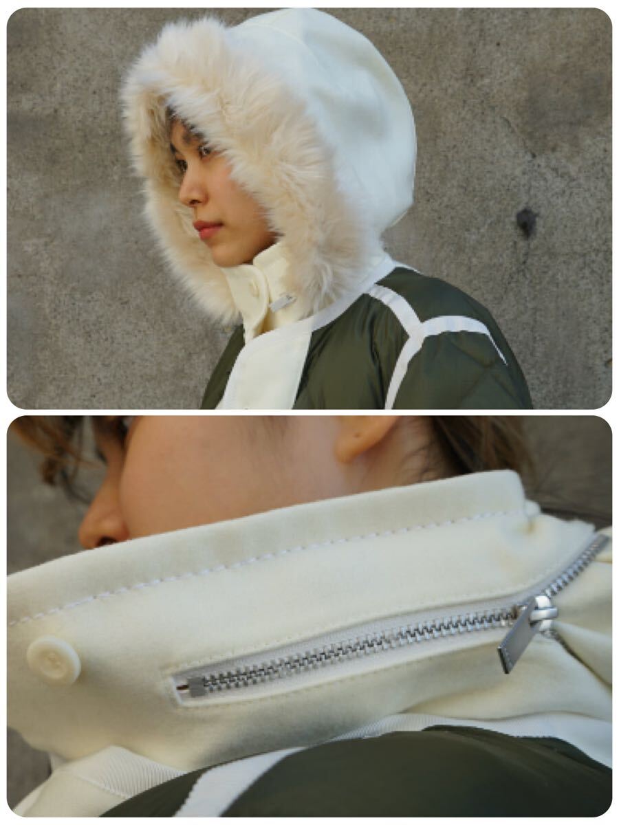sacai サカイ コレクション クリーニング済 レア人気ダウン コート ユニセックス着用 _画像10