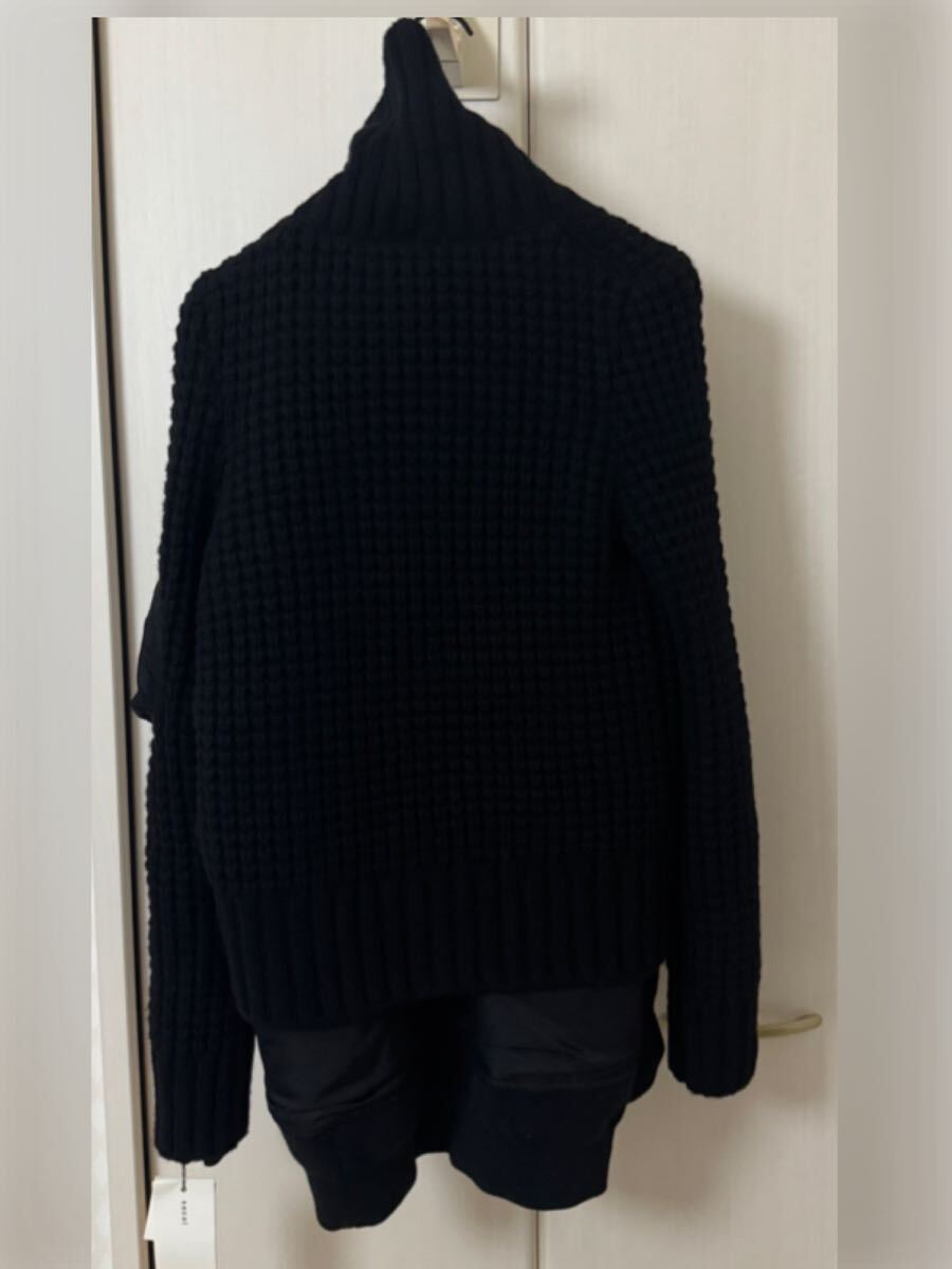 Sacai サカイ未使用　#タグ付　コレクション　MA-1 ブルゾン　ニット　ジャケット　コート_画像6