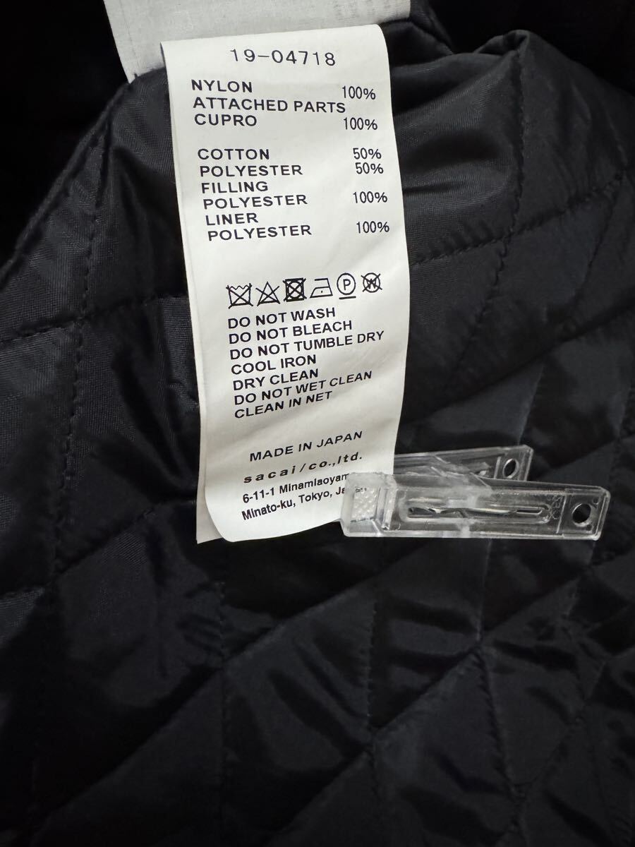 Sacai サカイ未使用　#タグ付　コレクション　MA-1 ブルゾン　ニット　ジャケット　コート_画像9
