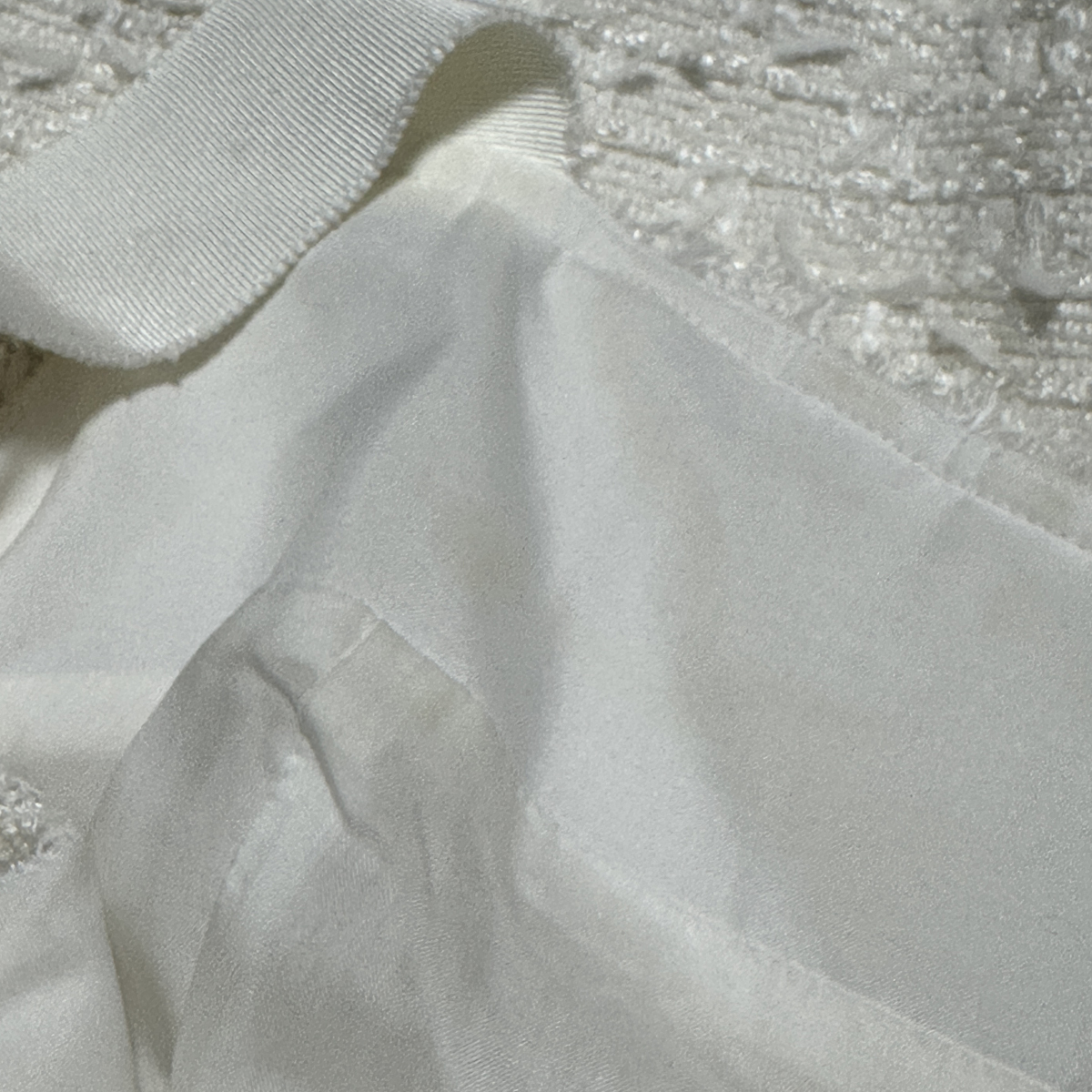 フォクシー ツイード ワンピース Dress French Sucre 36935 38 FOXEY フレンチシュクレ_画像7