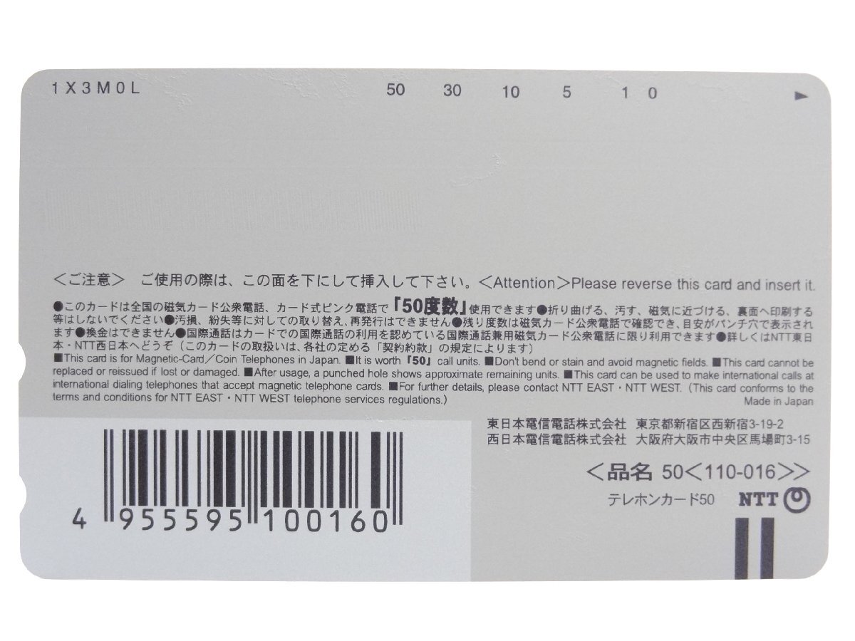 レアテレカ!! 未使用 テレカ 50度数×1枚 非売品 極上生徒会 蘭堂りの×銀河久遠 PS2 ゲーマーズ購入特典 ☆_画像2
