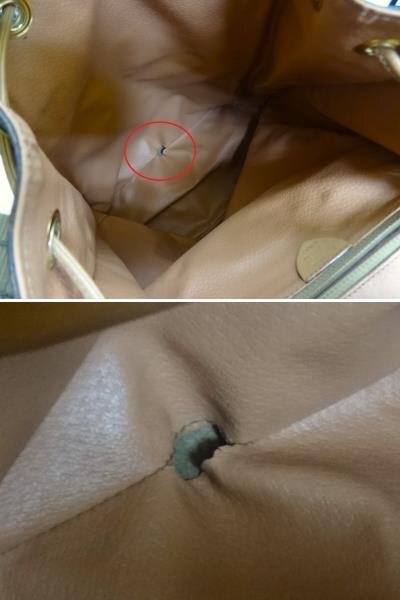 CELINE セリーヌ マカダム リュックサック M161 バッグパック PVC×レザー MADE IN ITALY CELINE MACADAM ☆P_画像9