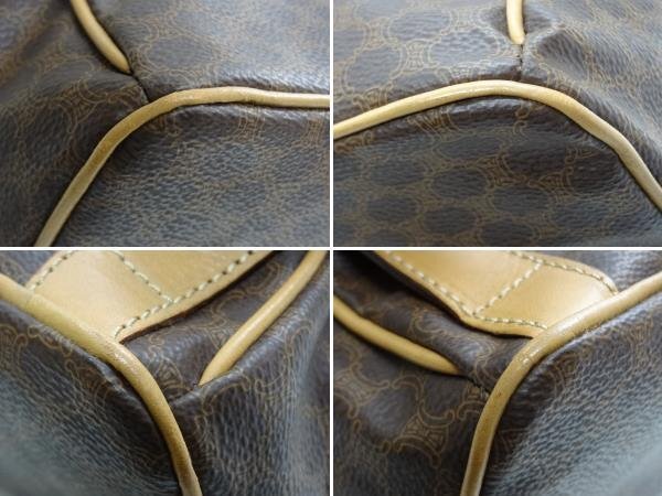 CELINE セリーヌ マカダム リュックサック M161 バッグパック PVC×レザー MADE IN ITALY CELINE MACADAM ☆P_画像5