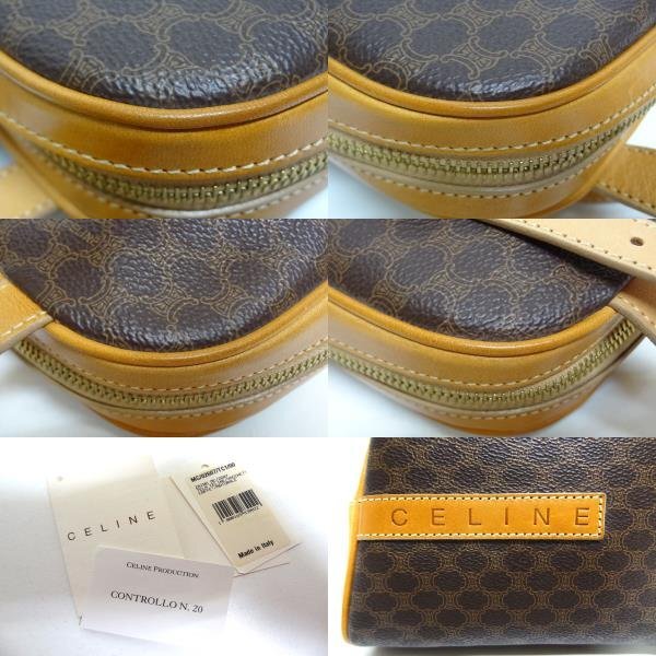 激レア!!CELINE セリーヌ マカダム リュックサック MC 00/2 PVC×レザー MADE IN ITALY MACADAM バッグパック ☆P_画像6