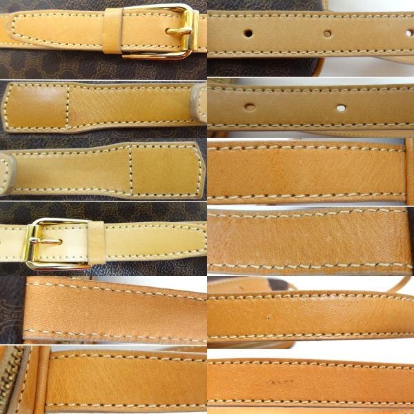 激レア!!CELINE セリーヌ マカダム リュックサック MC 00/2 PVC×レザー MADE IN ITALY MACADAM バッグパック ☆P_画像9