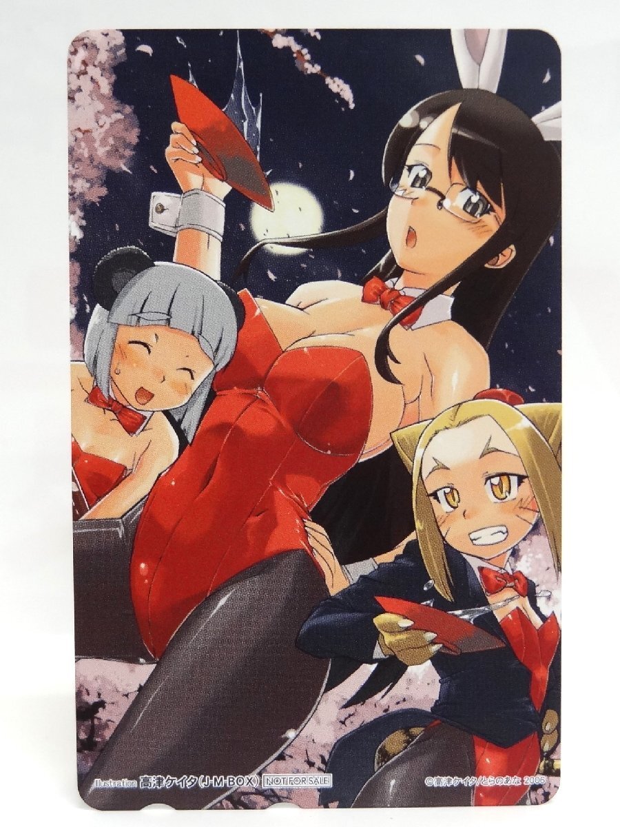 希少!! 激レア!! 未使用 テレカ 50度数×1枚 非売品 高津ケイタ J-BOX バニーガール とらのあな特典 2006 ☆_画像1