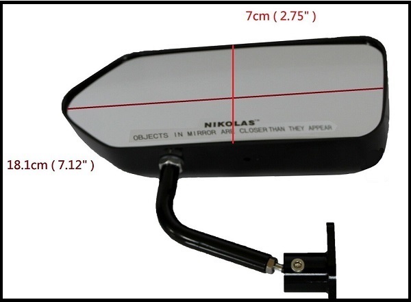 特価 軽量 レーシングミラー エアロミラー ドアミラー 汎用 ABS製 ブラック アルファロメオ_画像3
