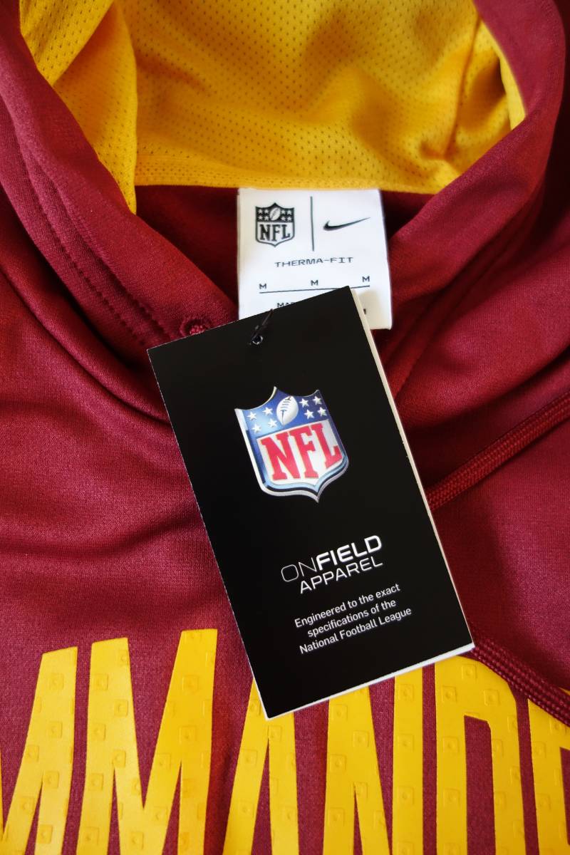 *即決*　NFL　ワシントン・コマンダース　ナイキ　オーセンティック パーカー　選手着用モデル オンフィールドアパレル 新品未使用タグ付き_画像3