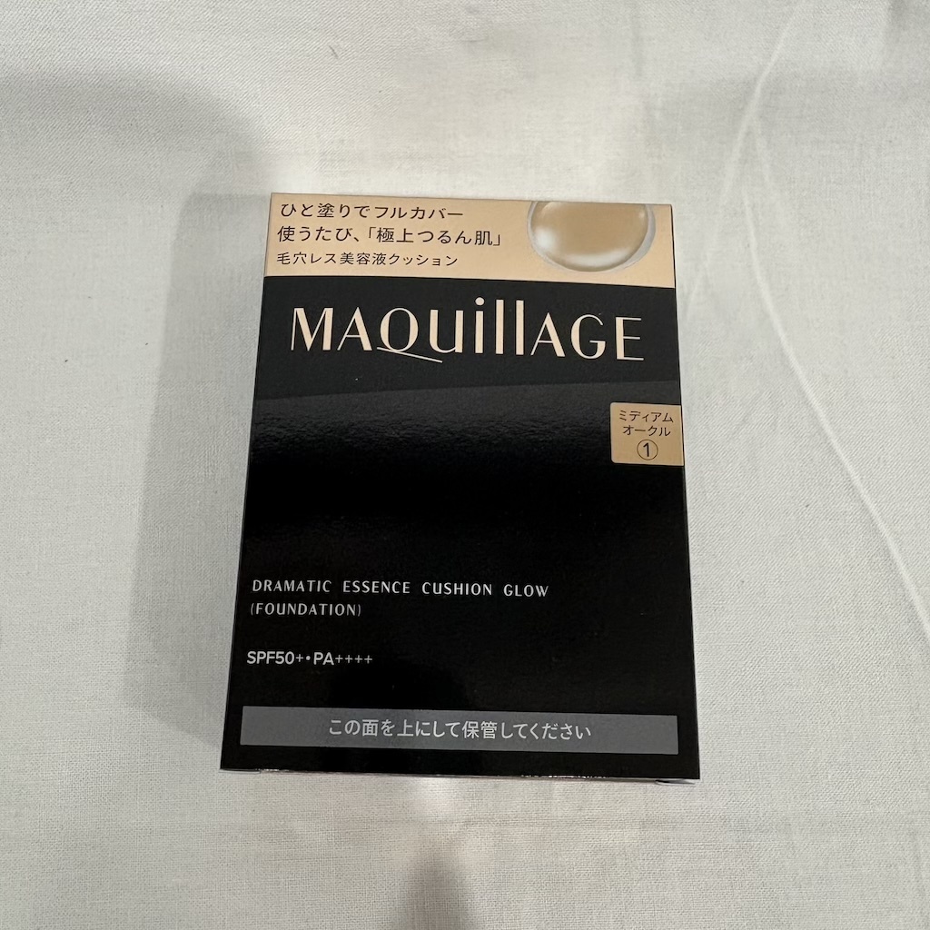 新品未開封 資生堂 マキアージュ ドラマティックエッセンスクッション グロウ ①ミディアムオークル 13g レフィル (509-9)_画像1