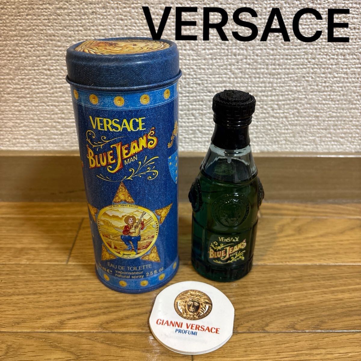 ♪♪⑪VERSACE ヴェルサーチ BLUE JEANS MAN オードトワレ _画像1